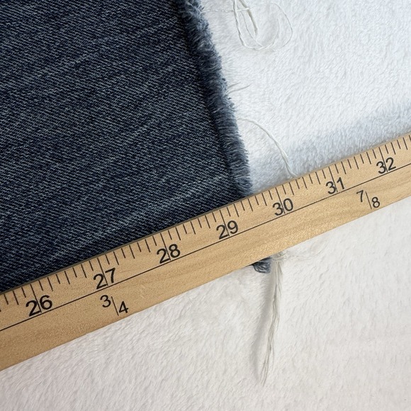 Zara Sz 0 Jeans Wide Leg Raw Hem High Waisted Rise Light Wash Women's Baggy - Picture 12 of 13